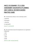 ANCC IQ DOMAINS 1 TO 5 2026&NewLine;ASSESSMENT DIAGNOSTICS PLANNING&NewLine;AND CLINICAL DECISION MAKING&NewLine;PRACTICE GUIDE