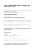 Chapter 22 Peripheral Vascular Assessment &ndash; Study Guide&comma; Practice Questions & Revision Notes