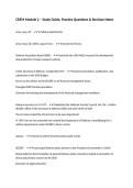 CDFM Module 2 &ndash; Study Guide&comma; Practice Questions & Revision Notes