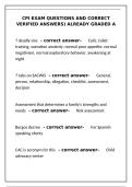 CPI Exam Questions and Verified Answers &lpar;Graded A&rpar; &ndash; 100&percnt; Pass Guarantee&NewLine;&NewLine;
