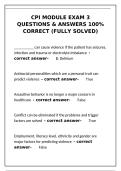 CPI Module Exam 3 Answers &vert; Crisis Prevention Institute Test Questions&NewLine;&NewLine;