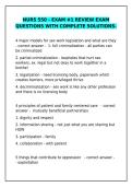 NURS 550 Exam &num;1 Review &ndash; Complete Solutions & Study Q&A&NewLine;&NewLine;