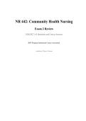 NR 442 Community Health Nursing Exam 2 Review &lpar;2026&sol;2027&rpar; &ndash; BSN Program Institutional Course Assessment &vert; 65 Questions and Correct Answers &vert; Academic Review Paper