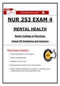 NUR 253 &lpar;Exams 1&ndash;4&rpar; &vert; Complete Full Course Study Bundle