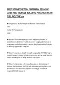 BODY COMPOSITION PROGRAM 2026 FAT &NewLine;LOSS AND MUSCLE BUILDING PRACTICE PLAN &NewLine;FULL ROUTINE A&plus; 