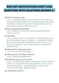 BOH SOP CERTIFICATION SCRIPT 2026&NewLine;QUESTIONS WITH SOLUTIONS GRADED A&plus;