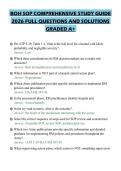 BOH SOP COMPREHENSIVE STUDY GUIDE&NewLine;2026 FULL QUESTIONS AND SOLUTIONS&NewLine;GRADED A&plus;