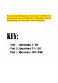 Fundamentals of Nursing NCLEX Practice Exam - 150 High-Yield Questions & Answers with Rationales &vert; Master Study Guide on Patient Safety&comma; ABCs&comma; Electrolytes & Care Prioritization