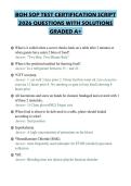 BOH SOP TEST CERTIFICATION SCRIPT&NewLine;2026 QUESTIONS WITH SOLUTIONS&NewLine;GRADED A&plus;
