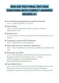 BOH SOP TEST FINAL TEST 2026&NewLine;QUESTIONS WITH CORRECT ANSWERS&NewLine;GRADED A&plus;