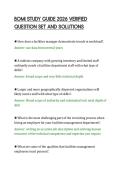 BOMI STUDY GUIDE 2026 VERIFIED &NewLine;QUESTION SET AND SOLUTIONS