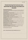Florida Swimming Pool Contractor Exam