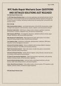 NYC Radio Repair Mechanic Exam