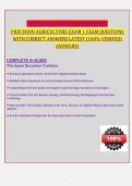 Precision Agriculture Exam 1 Questions & Answers  Complete Study Guide with Verified Answers&sol;100&percnt;Pass