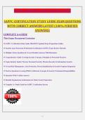 SAPPC Certification Study Guide Questions & Answers 2026 NEW Update &vert; Complete Security Awareness & Protection Program Prep &vert; Verified Solutions