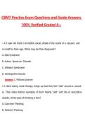 CBMT Practice Exam &lpar;Latest 2026&sol;2027 Update&rpar; Complete Questions and Guide Answers&comma; 100&percnt; Verified Graded A&plus;