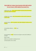 BUAL 2600 Test 1 Auburn Exam Questions With 100&percnt; Verified &NewLine;Correct Answers &vert;2026 Updated Guaranteed Pass&period;