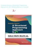 NEW 2026&sol;2027 Solution Manual Computer Science&comma; A Structured&comma; Programming&NewLine;Approach in C 4th Edition by Behrouz A&period; Forouzan&NewLine;A&plus;