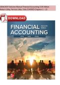 2026&sol;2027 Solution Manual Financial Accounting 11th Edition&NewLine;Robert Libby&comma; Patricia Libby&comma; Fully COVERED Chapters 1 &ndash; 13