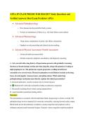 Latst APEA 3P EXAM PREDICTOR 2026&sol;2027 Study Questions and&NewLine;Verified Answers&sol; Best Exam Predictor APEA