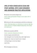 APEA 3P HIGH STAKES MOCK EXAM AND&NewLine;STUDY MATERIAL WITH CASE SCENARIOS&NewLine;AND ADVANCED PRACTICE APPLICATIONS