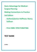 Davis Advantage for Medical-Surgical Nursing 3rd Edition Exam Review Question Bank &vert; NCLEX-RN & NGN Practice Questions&NewLine;