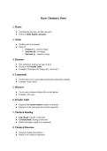 Basic Chemistry Notes