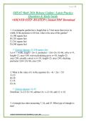 SHSAT Math 2026 Release Update &vert; Latest Practice Questions & Study Guide&NewLine; <SOLVED STEP -BY-STEP>&vert; Instant PDF Download&NewLine;