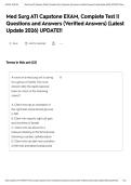 Med Surg ATI Capstone EXAM&comma; Complete Test &vert;&vert; Questions and Answers &lpar;Verified Answers&rpar; &lpar;Latest Update 2026&rpar; UPDATE&excl;&excl;&NewLine;&NewLine;