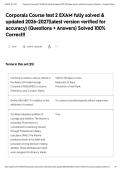Corporals Course test 2 EXAM fully solved & updated 2026-2027&lpar;latest version verified for accuracy&rpar; &lpar;Questions &plus; Answers&rpar; Solved 100&percnt; Correct&excl;&excl;&NewLine;&NewLine;