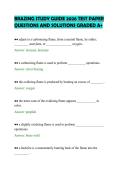 BRAZING STUDY GUIDE 2026 TEST PAPER &NewLine;QUESTIONS AND SOLUTIONS GRADED A&plus; 