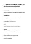 N212 Pathophysiology Exam 1 Questions And Correct Answers &lpar;Eastwick College&rpar;