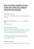 BIOD 121 PORTAGE LEARNING M3 EXAM&NewLine;SCRIPT FINAL PAPER 2026 COMPLETE&NewLine;QUESTIONS AND ANSWERS