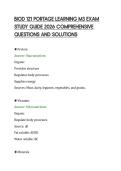 BIOD 121 PORTAGE LEARNING M3 EXAM&NewLine;STUDY GUIDE 2026 COMPREHENSIVE&NewLine;QUESTIONS AND SOLUTIONS