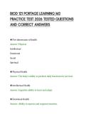 BIOD 121 PORTAGE LEARNING M3&NewLine;PRACTICE TEST 2026 TESTED QUESTIONS&NewLine;AND CORRECT ANSWERS