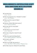 BREW BREWISTA ACTUAL EXAM PAPER&NewLine;2026 QUESTIONS WITH ANSWERS&NewLine;GRADED A&plus;