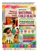 Maternal & Women's Health Test Bank Bundle &vert; Kotch's Maternal and Child Health 4th Edition &plus; Clinical Practice Guidelines for Midwifery & Women's Health 6th Edition &vert; 1&comma;300 NCLEX-Style Questions &vert; Updated 2026&ndash;2027