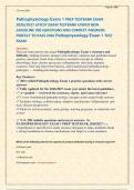 Pathophysiology Exam 1 PREP TESTBANK EXAM &NewLine;2026&sol;2027 LATEST EXAM TESTBANK UNDER NEW &NewLine;GUIDELINE 200 QUESTIONS AND CORRECT ANSWERS &NewLine;PERFECT TO PASS 2026 Pathophysiology Exam 1 TEST EXAM &NewLine;