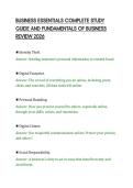 BUSINESS ESSENTIALS COMPLETE STUDY&NewLine;GUIDE AND FUNDAMENTALS OF BUSINESS&NewLine;REVIEW 2026