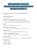 BREW BREWISTA PRACTICE&NewLine;EXAMINATION 2026 QUESTIONS WITH&NewLine;ANSWERS GRADED A&plus;