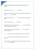 High Pressure Boilers Newest updated Final Exam with accurate answers