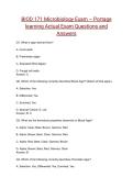 BIOD 171 Microbiology Exam &ndash; Portage learning Actual Exam Questions and Answers &lpar;2026&sol;2027&rpar;&NewLine;