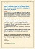 NSG 3850 Exam 3 PREP EXAM 2026&sol;2027 LATEST &NewLine;EXAM TEST UNDER NEW GUIDELINE 70 QUESTIONS &NewLine;AND CORRECT ANSWERS PERFECT TO PASS 2026 NSG 3850 Exam 3 TEST EXAM &NewLine;