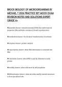 BROCK BIOLOGY OF MICROORGANISMS BY &NewLine;MICHAEL T 2026 EXAM PREPARATION &NewLine;WORKBOOK COMPREHENSIVE QUESTIONS &NewLine;AND ANSWERS HIGH SCORE A&plus; 