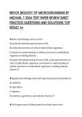 BROCK BIOLOGY OF MICROORGANISMS BY &NewLine;MICHAEL T 2026 FINAL ASSESSMENT STUDY &NewLine;GUIDE QUESTION VERIFIED ANSWERS A&plus;