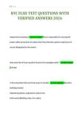 NYC FLSD TEST QUESTIONS WITH&NewLine;VERIFIED ANSWERS 2026