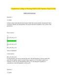 Chamberlain College of Nursing MATH 225N Statistics Final EXAM &NewLine; &NewLine;MATH 225N Final Exam &NewLine;
