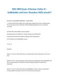NSG 3850 Exam 4 Review&colon; Patho IV -&NewLine;Gallbladder and Liver Disorders 2026 actual&excl;&excl;&excl;