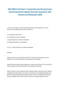 NSG 3850 Final Exam 4 Comprehensive Nursing Exam&colon;&NewLine;Gastrointestinal & Hepatic Disorders Questions with&NewLine;Answers and Rationales 2026 