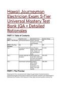 S-Tier Hawaii Journeyman Electrician &lpar;EJ&rpar; Exam Mastery Test Bank 2026&sol;2027 &vert; 33&plus; QA&comma; NEC & HRS Chapter 448E